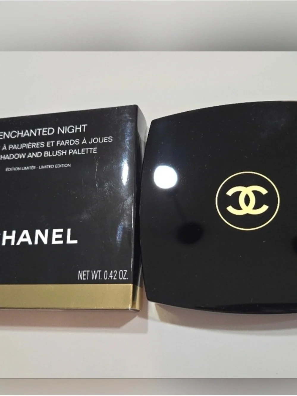 CHANEL Enchanted Night Eyeshadow & Blush Palette — Pink, Orange, Silver, Purple